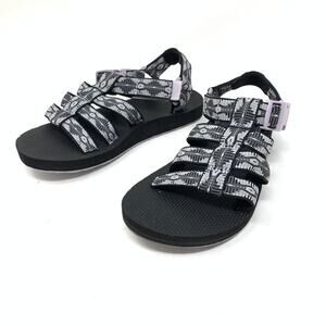 Teva Women's Size 6 US Original Dorado Strappy Sandals Open Toe Black Purple